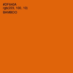 #DF640A - Bamboo Color Image