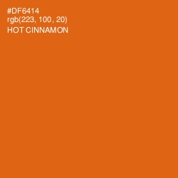 #DF6414 - Hot Cinnamon Color Image