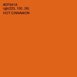 #DF641A - Hot Cinnamon Color Image