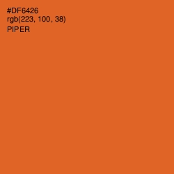 #DF6426 - Piper Color Image