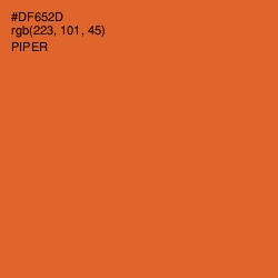 #DF652D - Piper Color Image