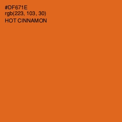 #DF671E - Hot Cinnamon Color Image