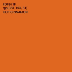 #DF671F - Hot Cinnamon Color Image