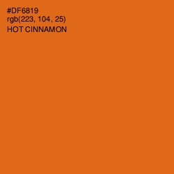#DF6819 - Hot Cinnamon Color Image