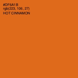 #DF6A1B - Hot Cinnamon Color Image