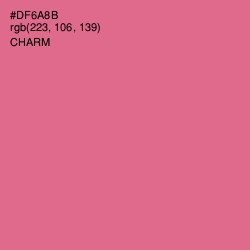 #DF6A8B - Charm Color Image