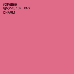 #DF6B89 - Charm Color Image