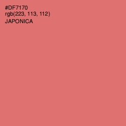 #DF7170 - Japonica Color Image