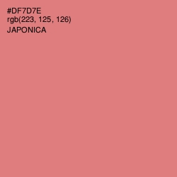 #DF7D7E - Japonica Color Image