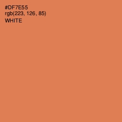 #DF7E55 - Raw Sienna Color Image