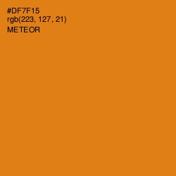 #DF7F15 - Meteor Color Image