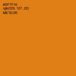 #DF7F16 - Meteor Color Image