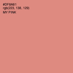 #DF8A81 - My Pink Color Image