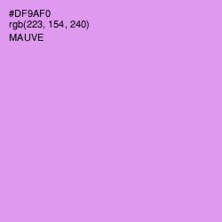 #DF9AF0 - Mauve Color Image
