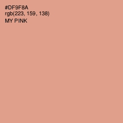 #DF9F8A - My Pink Color Image