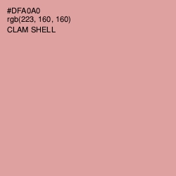 #DFA0A0 - Clam Shell Color Image