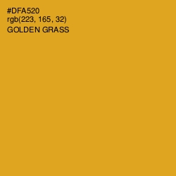 #DFA520 - Golden Grass Color Image