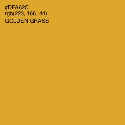 #DFA62C - Golden Grass Color Image