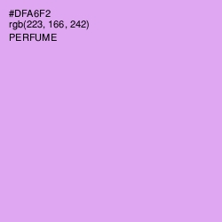 #DFA6F2 - Perfume Color Image