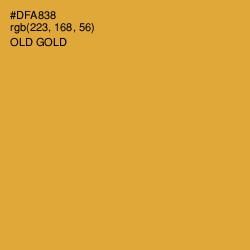 #DFA838 - Old Gold Color Image