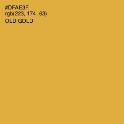 #DFAE3F - Old Gold Color Image