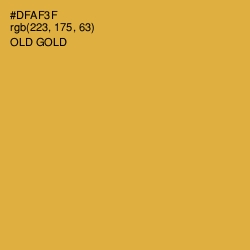 #DFAF3F - Old Gold Color Image