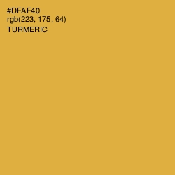 #DFAF40 - Turmeric Color Image