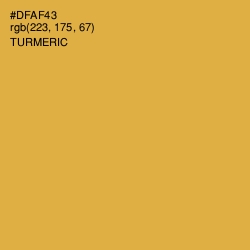 #DFAF43 - Turmeric Color Image