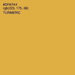 #DFAF44 - Turmeric Color Image