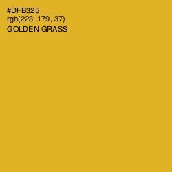 #DFB325 - Golden Grass Color Image