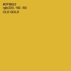 #DFB632 - Old Gold Color Image