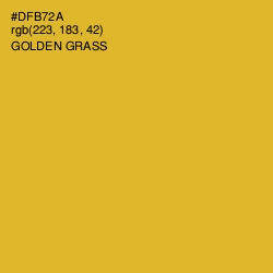 #DFB72A - Golden Grass Color Image