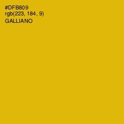 #DFB809 - Galliano Color Image