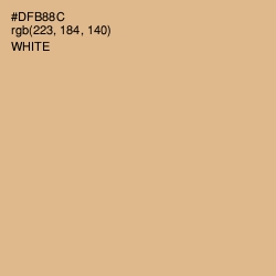 #DFB88C - Straw Color Image