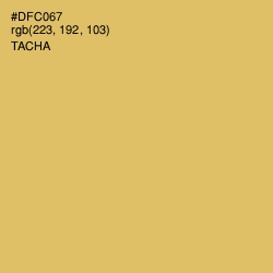 #DFC067 - Tacha Color Image