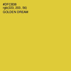 #DFCB38 - Golden Dream Color Image