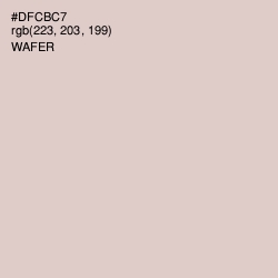#DFCBC7 - Wafer Color Image