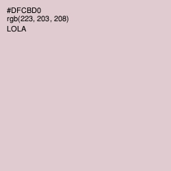 #DFCBD0 - Lola Color Image