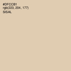 #DFCCB1 - Sisal Color Image