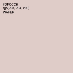 #DFCCC8 - Wafer Color Image