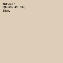 #DFCEB7 - Sisal Color Image