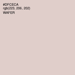 #DFCECA - Wafer Color Image