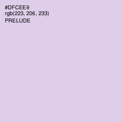 #DFCEE9 - Prelude Color Image
