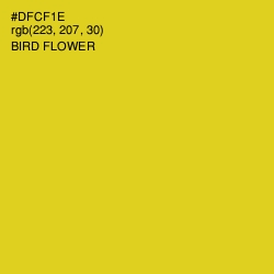 #DFCF1E - Bird Flower Color Image