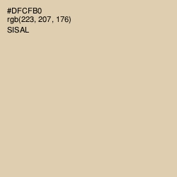 #DFCFB0 - Sisal Color Image