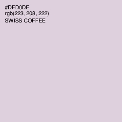 #DFD0DE - Swiss Coffee Color Image