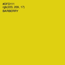 #DFD111 - Barberry Color Image