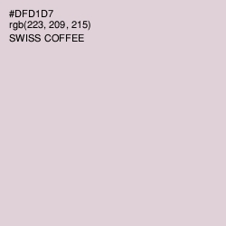 #DFD1D7 - Swiss Coffee Color Image