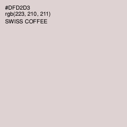#DFD2D3 - Swiss Coffee Color Image