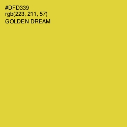 #DFD339 - Golden Dream Color Image